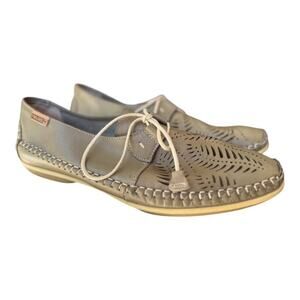 Pikolinos W1R-4780 Marfil Laser Cut Lace Up Shoe Women size 40 US 9-9.5